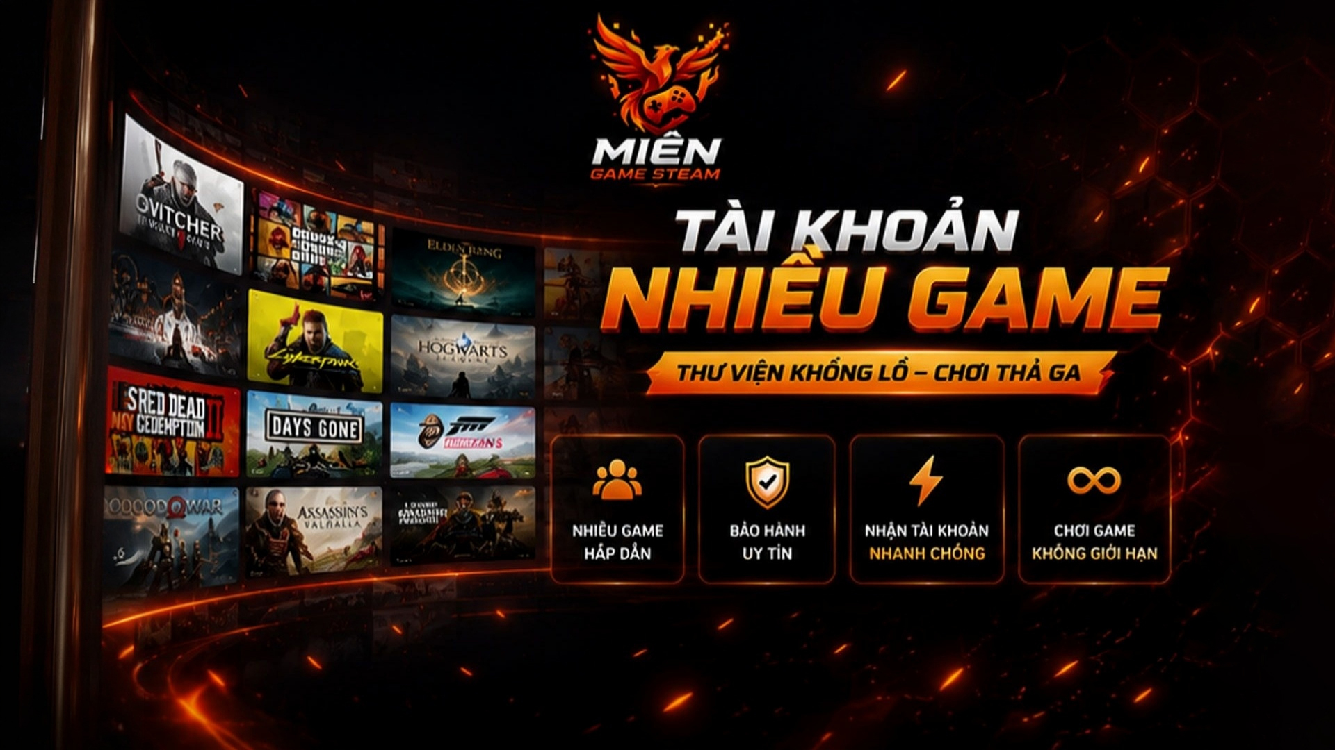 Tai khoan nhieu game